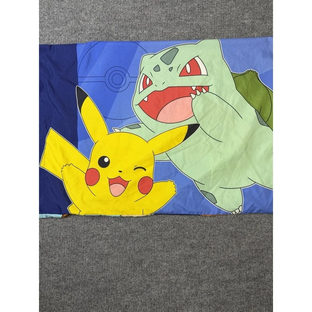 Pokemon Standard Pillowcases Lot of 2 Pikachu Charmander Squirtle Bulbasaur